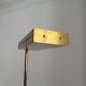 Lampadaire vintage, laiton massif et métal laqué crème, Italie 1970
