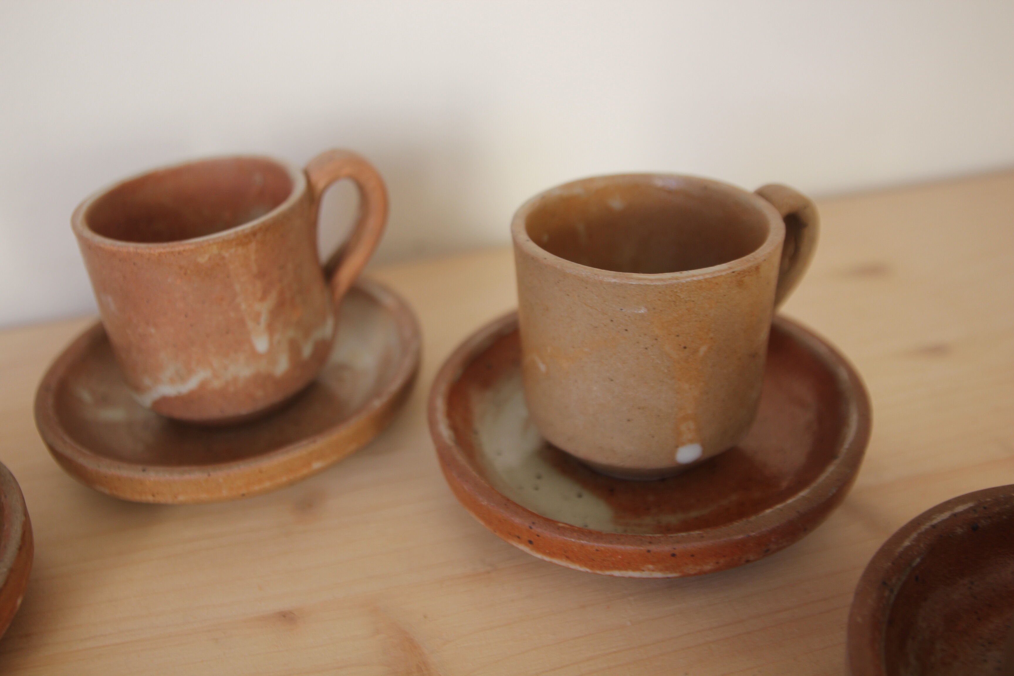 Set of 5 sandstone cups