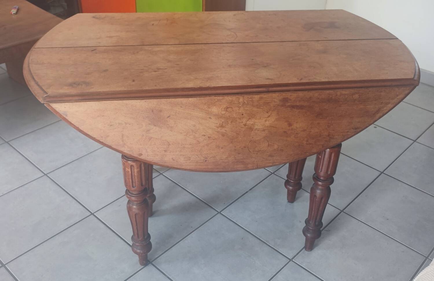Walnut campaign table