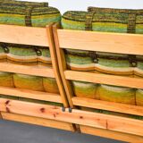 Rainbow Color Yngve Ekstrom Pinewood 3-Seat Dymling Sofa for Swedese 1970s