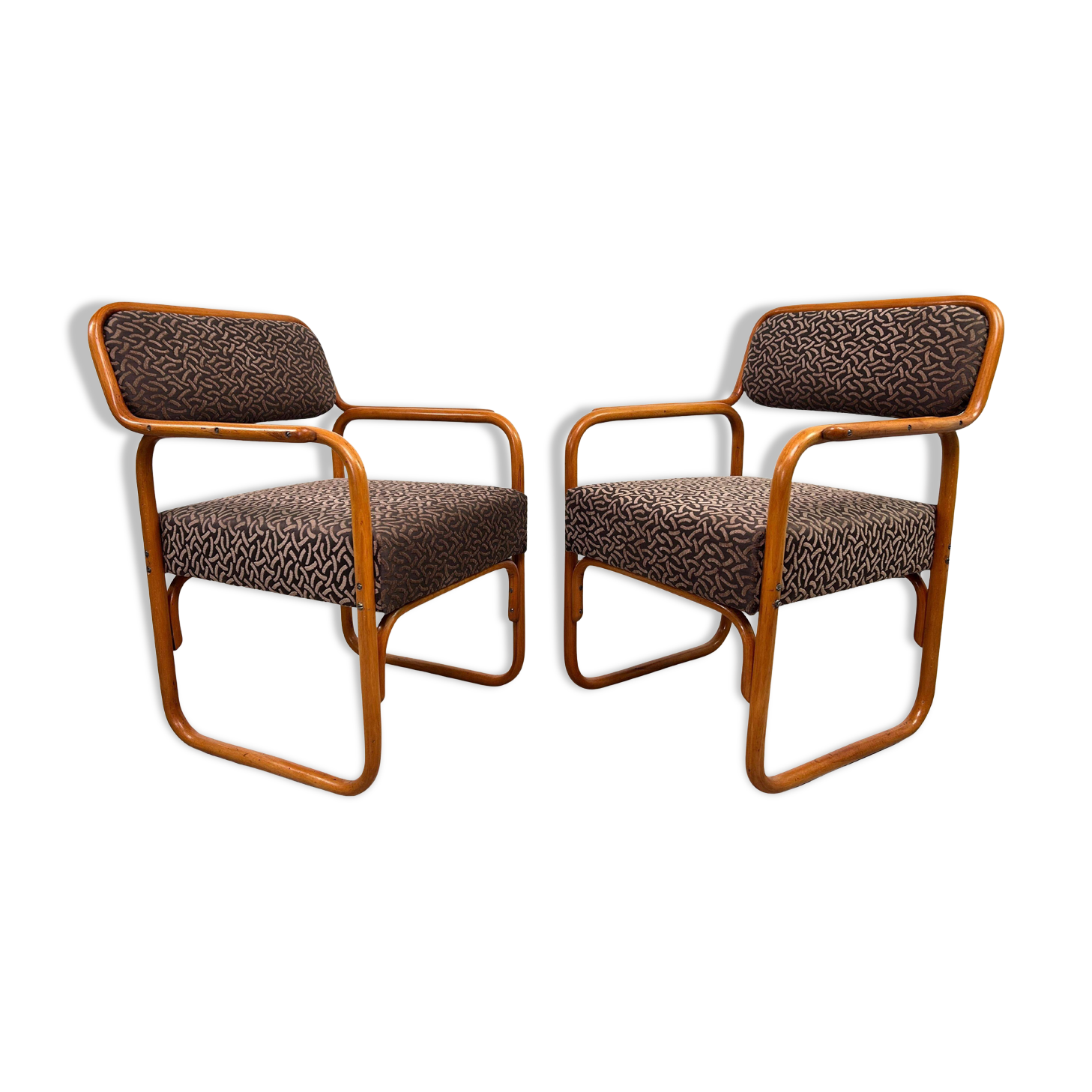 Very rare Art Deco Thonet A 60F armchairs.
