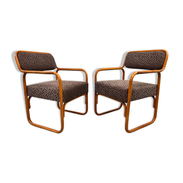 Very rare Art Deco Thonet A 60F armchairs.
