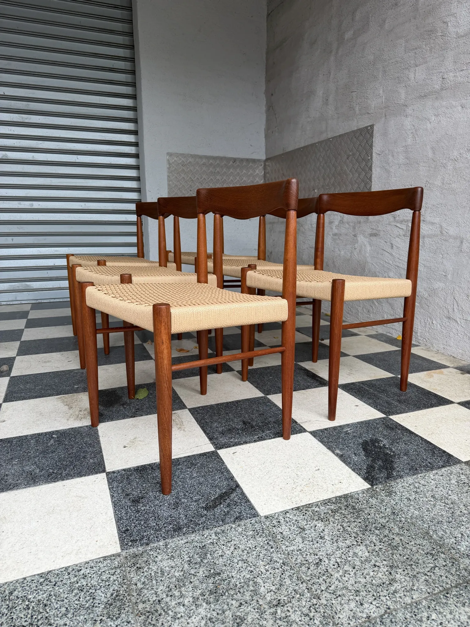 Set of 6 HW Klein chairs for Bramin
