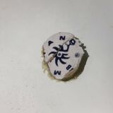 Miroir murano venice 1900 structure bois opalescent stylisées 22x24cm