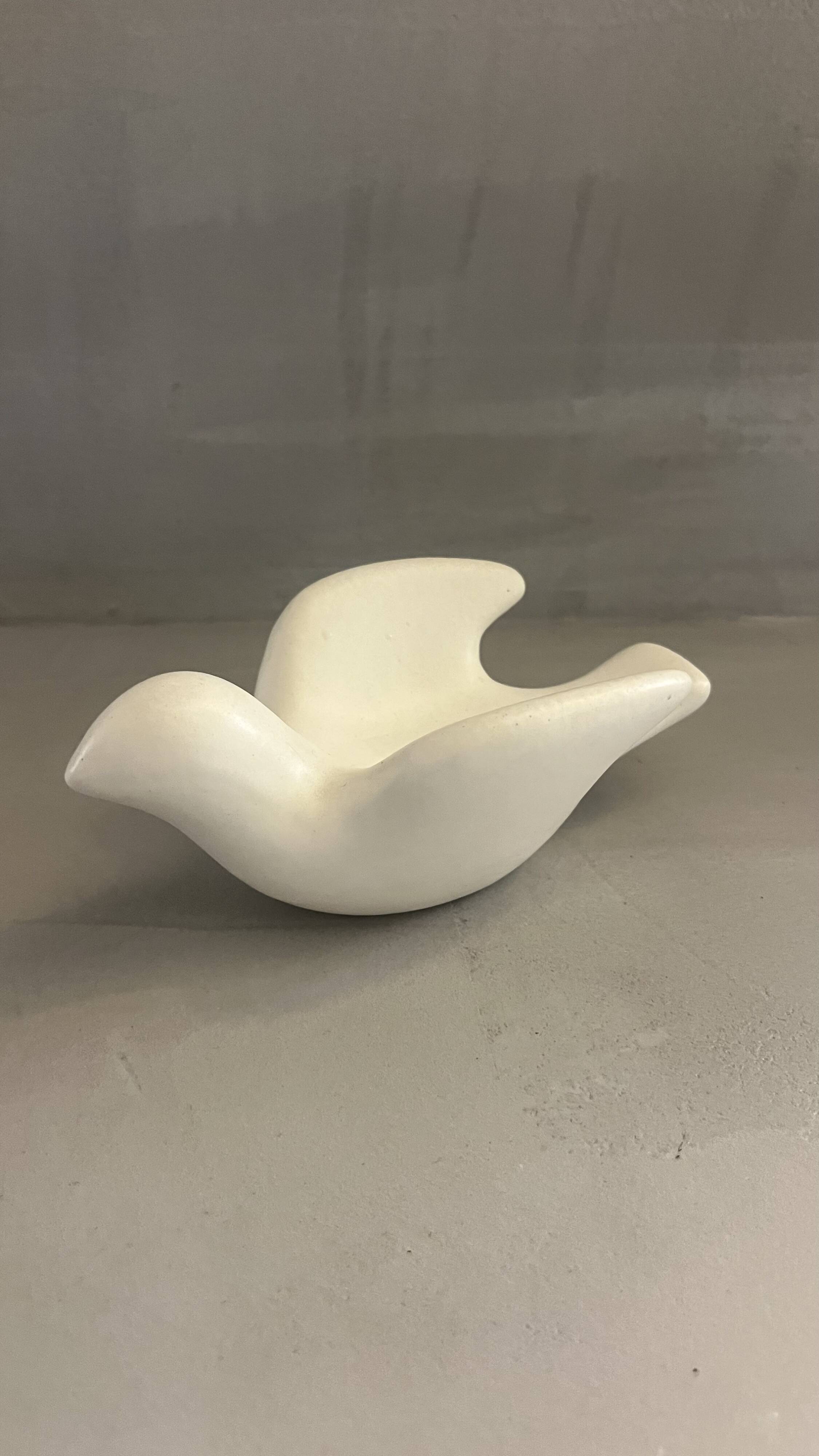 Ceramic dove signed by André Baud