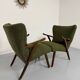 Lot de 2 fauteuils à oreilles « wing chair » design scandinave an 60