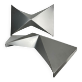 Paire d’applique papillon 1970 Space age