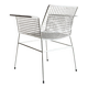 White metal wire chair from Erlau | Germany | 1960s