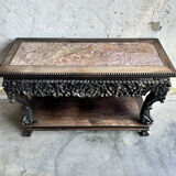 Antique 19th century Qing Dynasty hand carved console circa 1860, China.