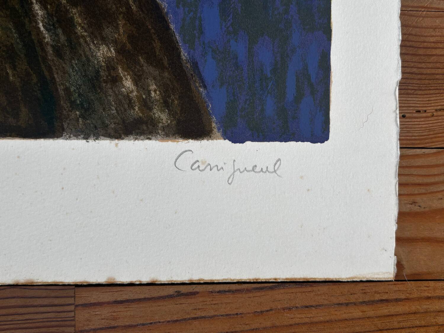 Original lithograph signed by Jean Pierre Cassigneul.