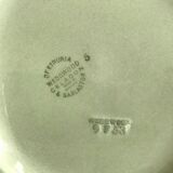 Pair of green almond Wedgwood earthenware cups