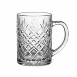 Cut glass beer mug