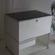 Lot 3 meubles design : usm haller blanc : 1 colonne 2 modules