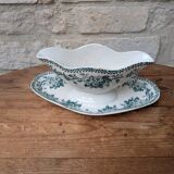 Old sauce boat on fixed frame Guadeloupe Saint Amand ceramic model