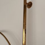 Lampe murale vintage à arc Florian Schulz XL BOCA en laiton, années 1970