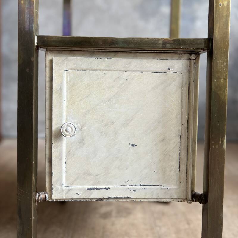 Antique medical bedside table