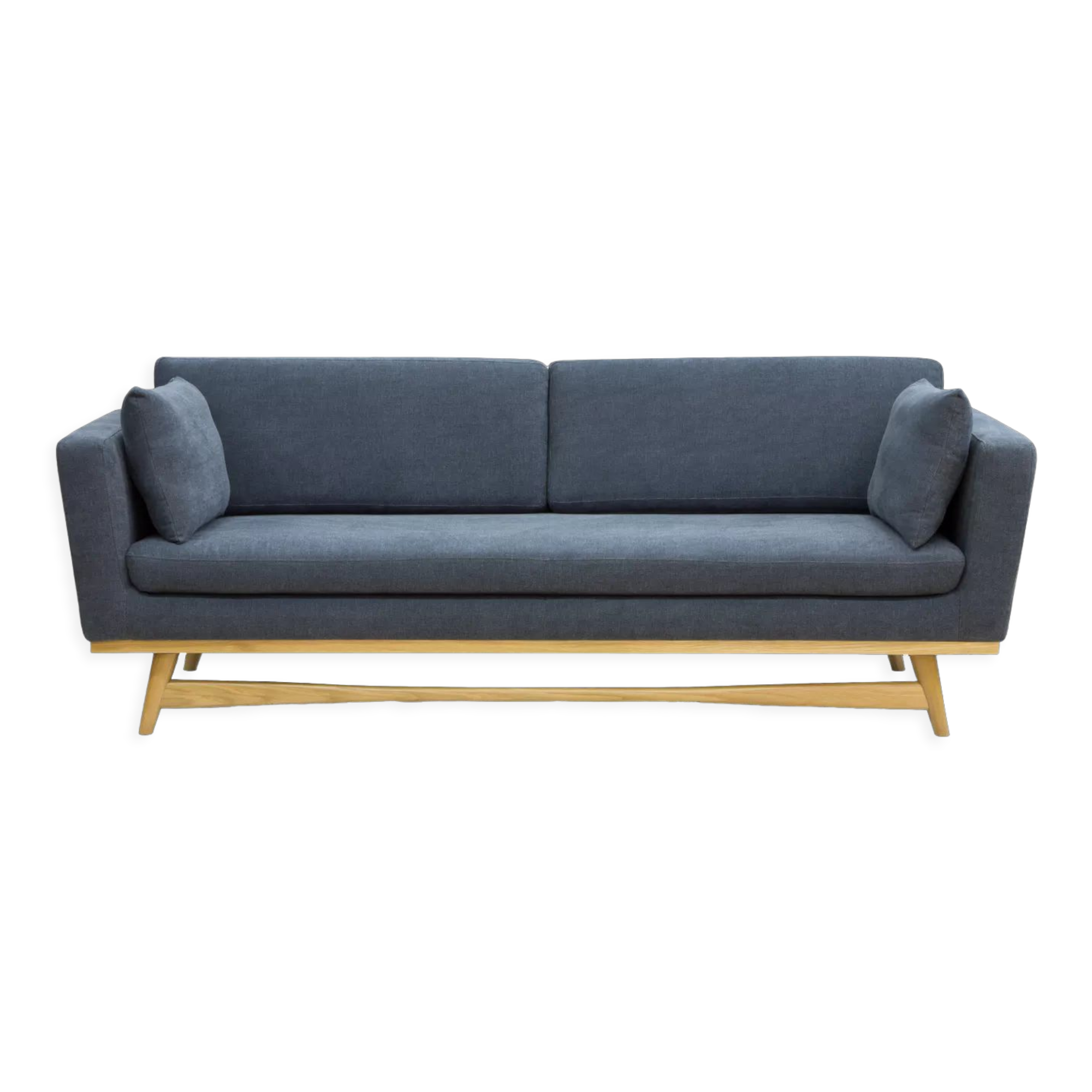 Sofa 210 - Natural wood - Storm fabric - RED Edition