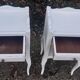 Paires de chevets 1 tiroir 1 niche blanc