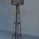 Pair of vintage industrial style metal lampposts