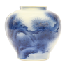 Vase en porcelaine bleue et blanche