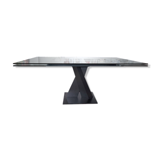 Extensible dining table (180-260) glass Roche Bobois