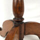 Round pedestal table in fruit wood