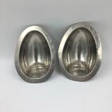 Lot de 2 moules à chocolat en forme de demi-oeuf