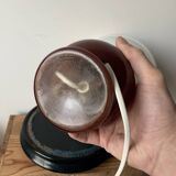 Vintage glass and opaline lamp retro year 1960