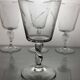 6 crystal water/wine glasses from the 60s (wheat)