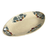 Ravier ironstone Longchamp model Rita - oval dish antique earthenware