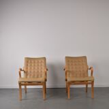 Mina lounge Chairs by Bruno Mathsson for Mathsson international