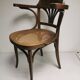 Kohn - old brasserie bar chair, american office chair sitting tanned
