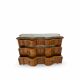 antique walnut serpentine commode