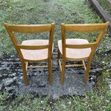 Pair of Baumann bistro chairs