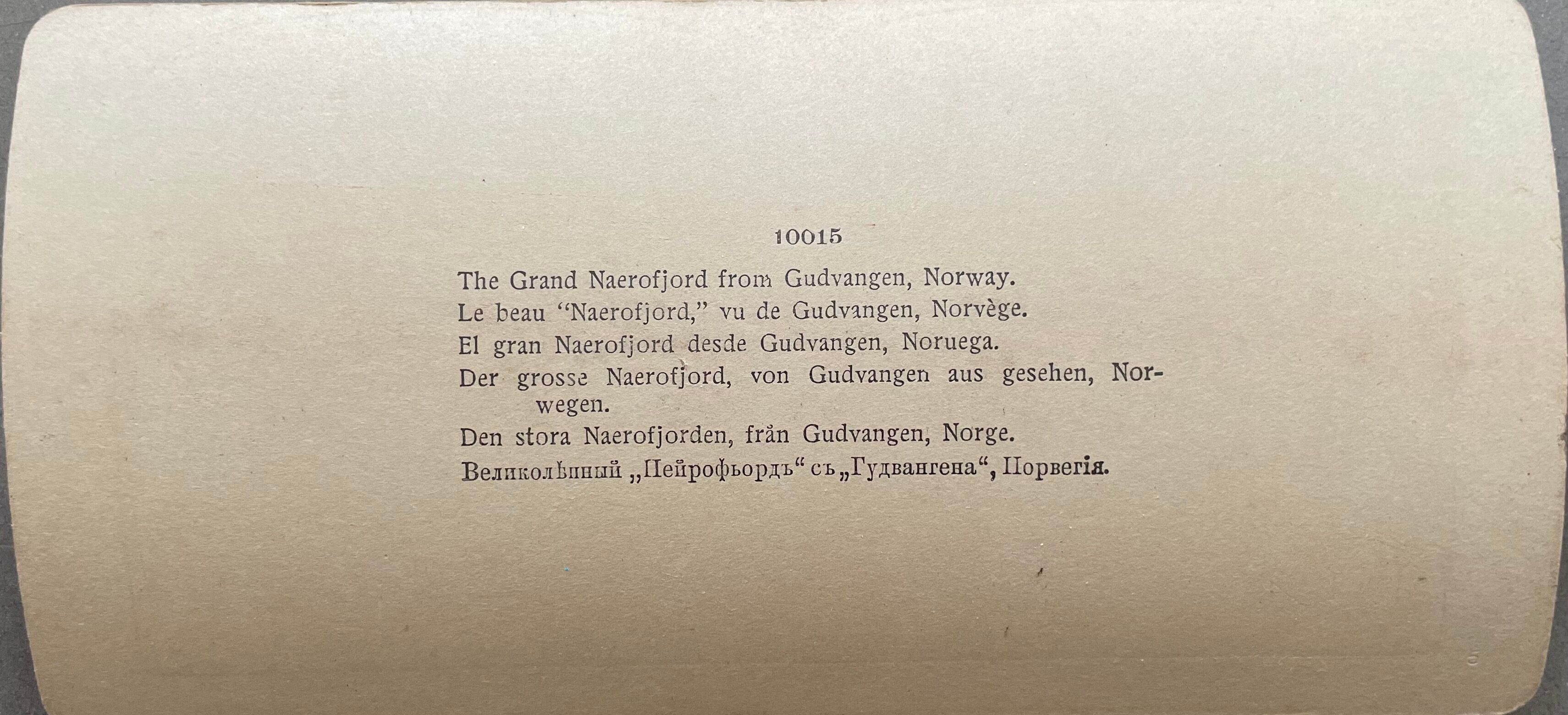 Photographie ancienne stereo, stereograph, luxe albumine 1903 Norvège