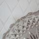 Vintage chiseled glass drageoir