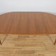 Mid-century round teak extendable dining table from Skovmand & Andersen, Denmark, 1960s
