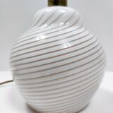 Pink Murano Glass Table Lamp by Lino Tagliapietra Produced by Paf, Italy 1980s