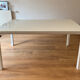 Extendable dining table 'Baron' by Calligaris, glass and metal