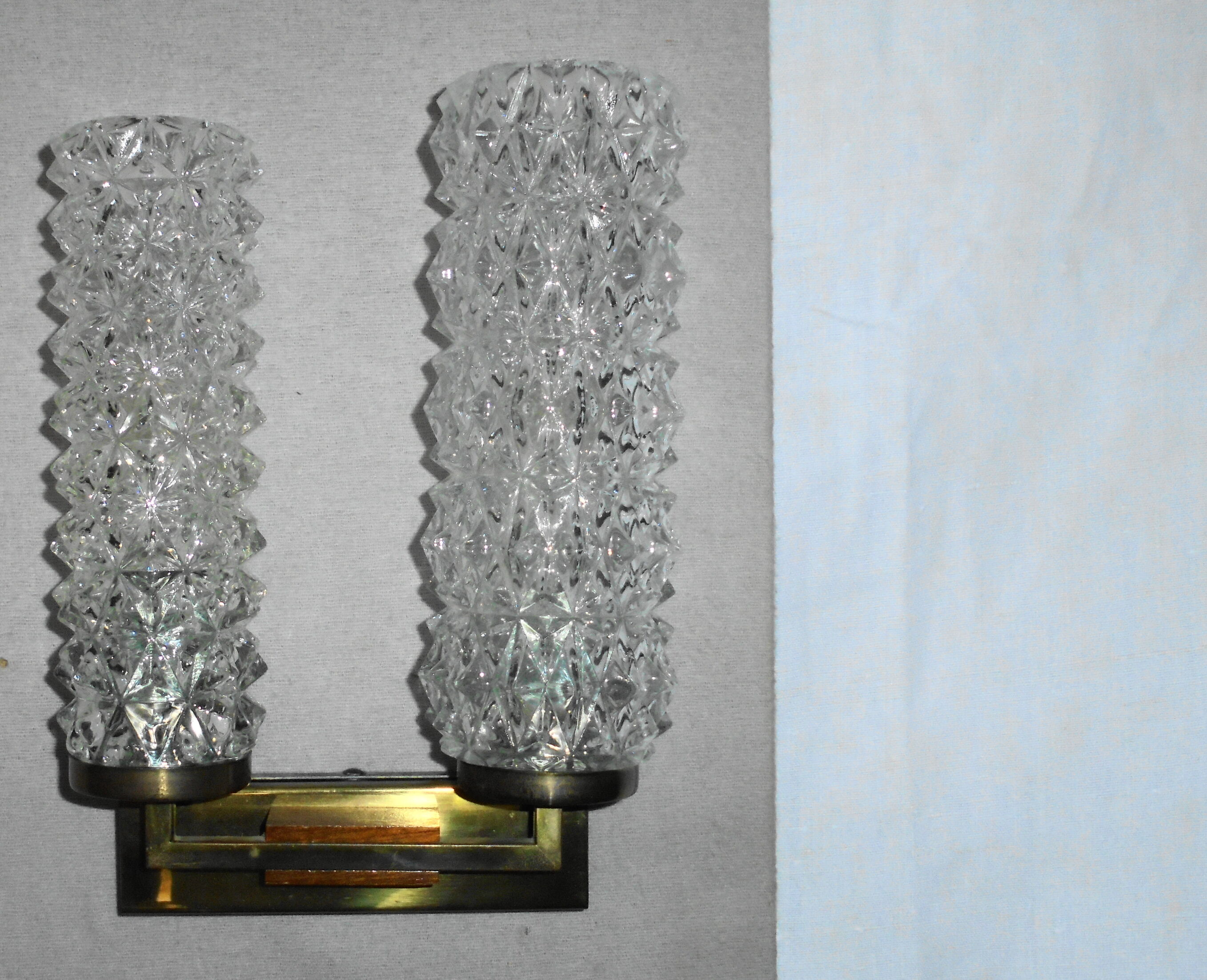 Pair of Scandinavian wall lamps from the 70s