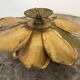 70s gold lotus wall light