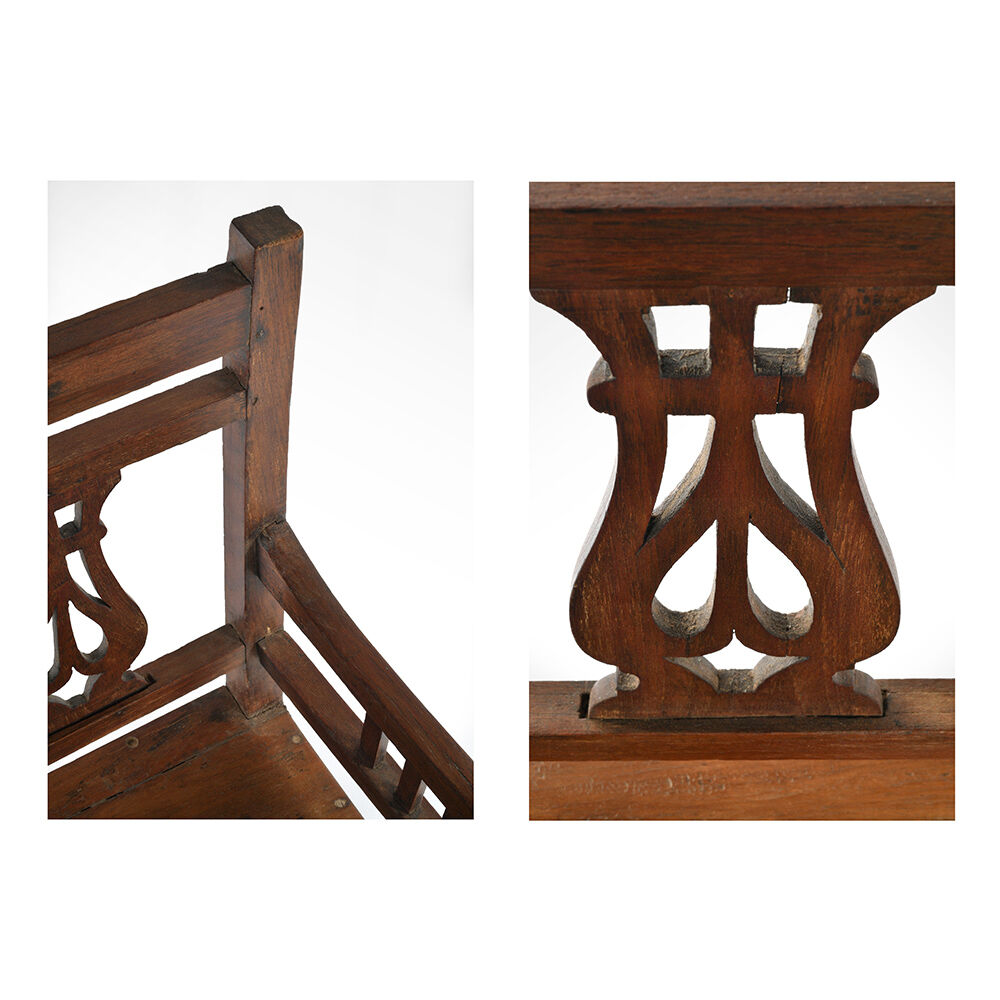 Wooden bench