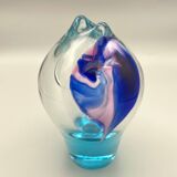 Blown glass vase by the Czech artist Jiří Suhájek