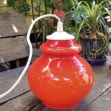 Vintage opaline pendant light