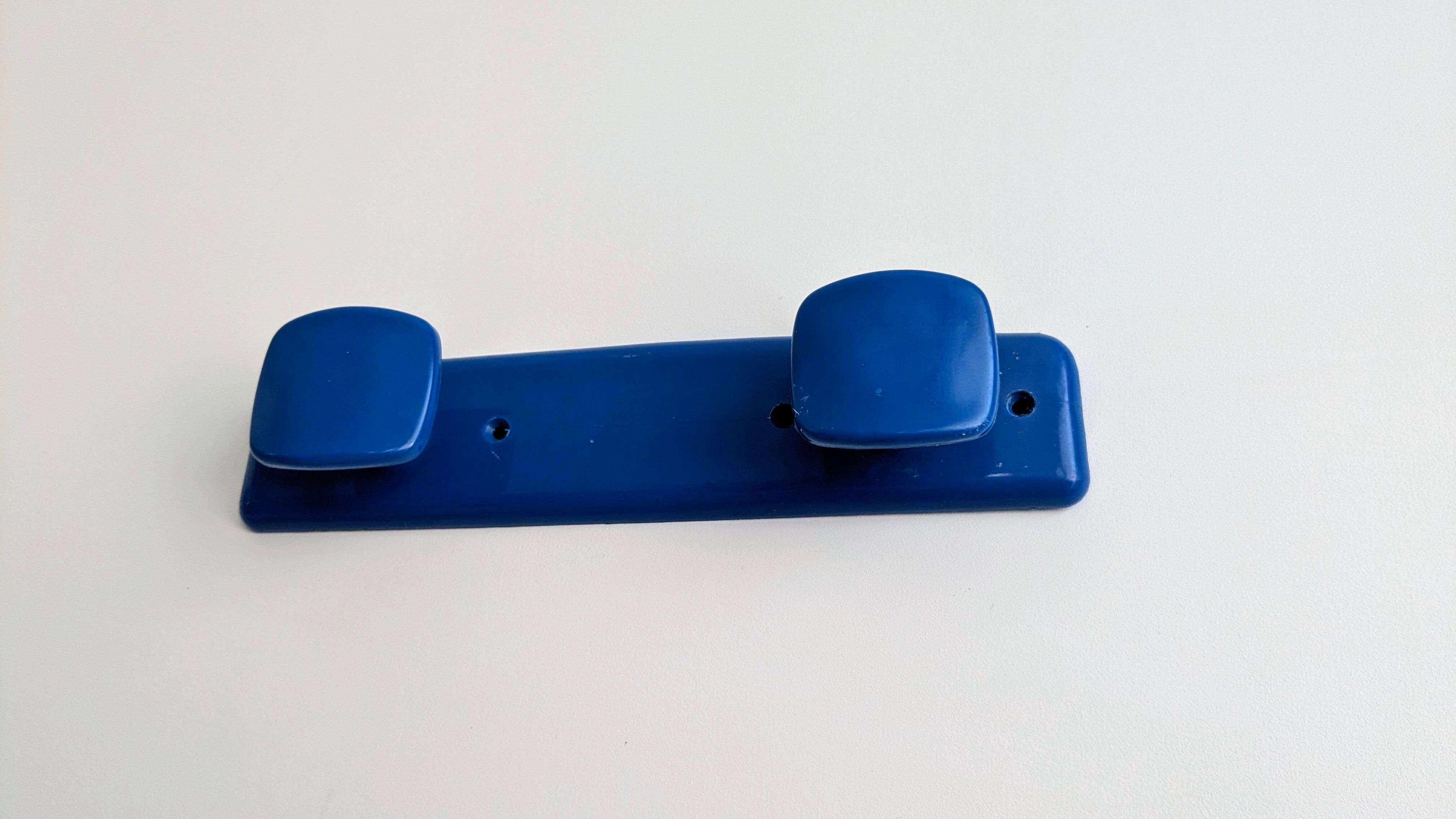 Vintage wall hook Syla model 6086 cobalt blue