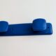 Vintage wall hook Syla model 6086 cobalt blue