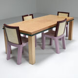 Table design Sottsass and Marco Zanini published by Leitner, from the series "Danube" - 1980s