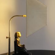 Lampe de table Hollywood Regency décor Pharaon, années 1070
