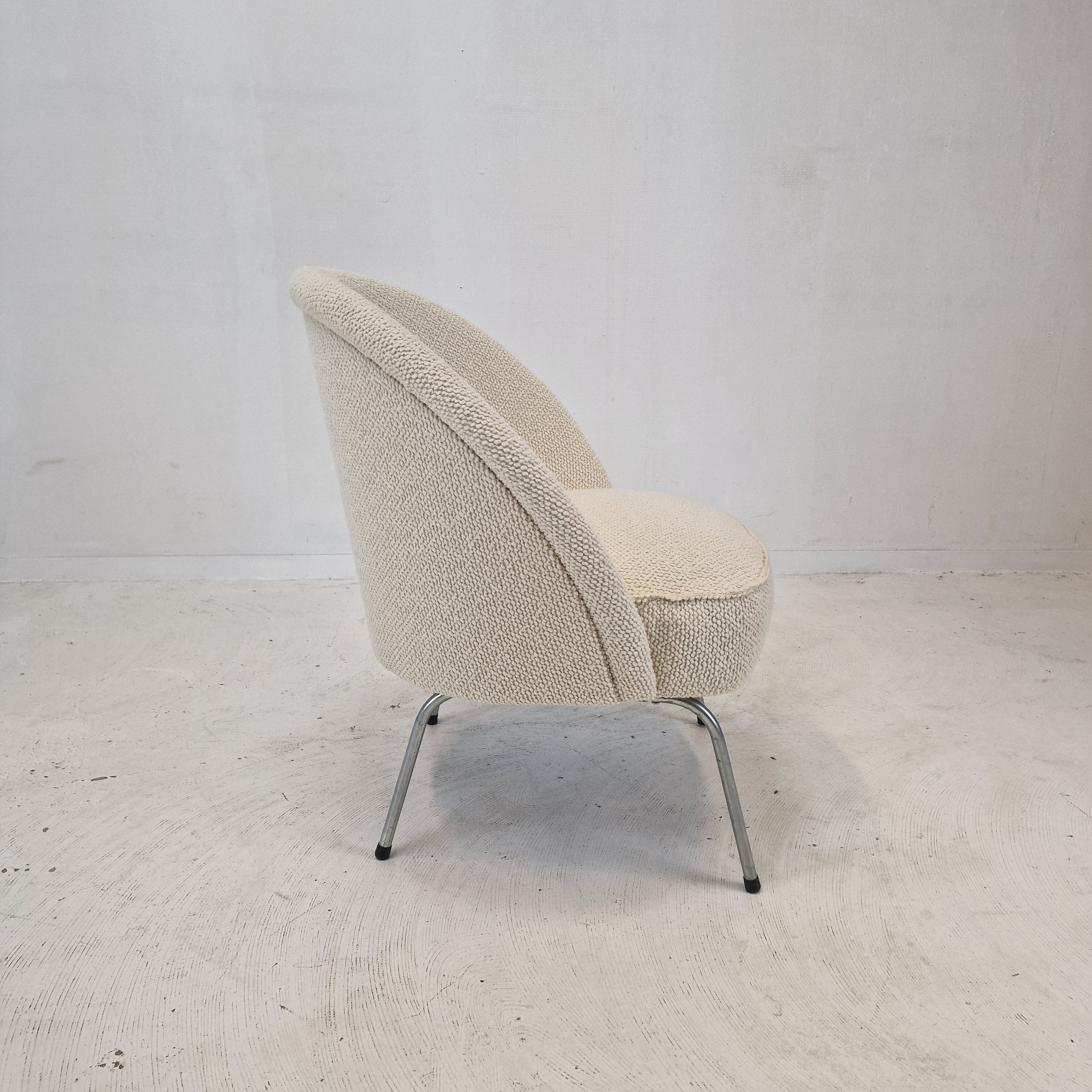 Midcentury dutch cocktail or side chair, 1970s