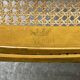 Spencer family gilded wooden bergère bench chair